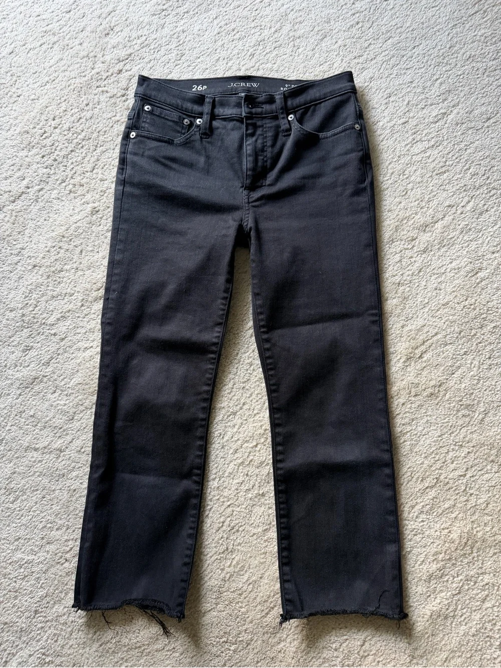 J Crew Mid-Rise Boot Crop Jeans Size 26P